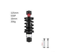 1 amortiguador trasero de bicicleta de montaña de 125 mm/150 mm/165 mm/190 mm, capacidad de carga de 650 libras para scooters eléctricos, ajuste de rebote (550 libras 125 mm)