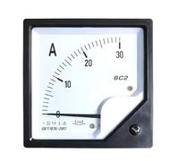1 amperímetro de puntero 6C2-50A 1A2A3A5A10A20A30A50A Amperímetro de panel amperímetro analógico(1A)