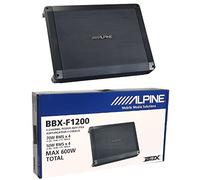 1 Amplificador 4 Canales Compatible con Alpine BBX-F1200 BBXF1200 Clase AB 4 x 70 vatios rms a 2 ohmios 600 vatios máx con Bass eq, Estable a 2 ohmios Coche, 1 Pieza