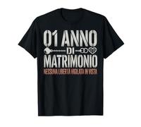 1 Anno Di Matrimonio - Anniversario 1 Anno Di Matrimonio Camiseta