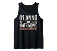 1 Anno Di Matrimonio - Anniversario 1 Anno Di Matrimonio Camiseta sin Mangas