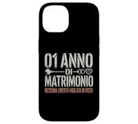 1 Anno Di Matrimonio - Anniversario 1 Anno Di Matrimonio Carcasa para iPhone 14