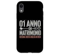 1 Anno Di Matrimonio - Anniversario 1 Anno Di Matrimonio Carcasa para iPhone XR