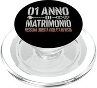 1 Anno Di Matrimonio - Anniversario 1 Anno Di Matrimonio PopSockets PopGrip para MagSafe