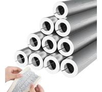 1 Artículo Tubería Aislante de Espuma Autoadhesivo Tubo De Aislamiento De Espuma de Aluminio de Doble Cara para Tuberías de Agua Caliente de Aire Acondicionado Solar Exterior(52mmx20mmx95cm)