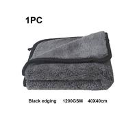 (1 asciugamano nero) 9 kit per la pulizia dell'autolavaggio Dettagli dell'auto in microfibra Strumenti