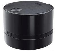 1 aspiradora de mano inalámbrica para mini aspiradora de escritorio con succión fuerte y ventilador en espiral de 360°, removedor de polvo de mesa portátil para oficina, escuela, hogar (08 negro)