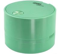 1 aspiradora de mano inalámbrica para mini aspiradora de escritorio con succión fuerte y ventilador en espiral de 360°, removedor de polvo de mesa portátil para oficina, escuela, hogar (08 verde