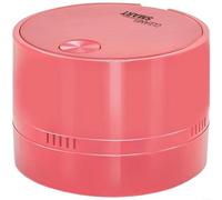 1 aspiradora de mano inalámbrica para mini aspiradora de escritorio con succión fuerte y ventilador en espiral de 360°, removedor de polvo de mesa portátil para oficina, escuela, hogar (08 rosa)