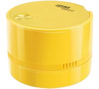 1 aspiradora de mano inalámbrica para mini aspiradora de escritorio con succión fuerte y ventilador en espiral de 360°, removedor de polvo de mesa portátil para oficina, escuela, hogar (08 amarillo)