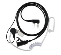 1 Auricular Walkie Talkie de Seguridad de 2 Pines con Botón PTT,150CM, Compatible con Radio Bidireccional Kenwood Bao-Feng UV5R 888S RT24 RT27 HESENATE HT999