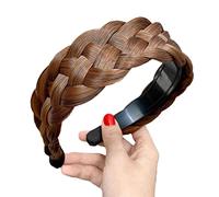 1 banda ancha para peluca para mujer, trenzada, hecha a mano, accesorio para el cabello, bandas N4e5 para peinar
