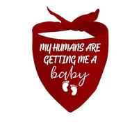 1 bandana para perro con anuncio de embarazo My Humans are Getting Me a Baby Dog Bandana (Getting Me a Baby D UK)