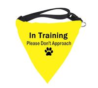 1 bandana para perro con texto en inglés "Dot Not Approach/Please Approach Slowly Nervous Dog Bandana Shy Rescue Nervious Shy Dog Gift Please Approach N"
