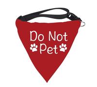 1 bandana reactiva para perros con texto en inglés «Do Not Pet » (Do Not Pet N)