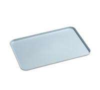1 Bandeja de plástico Rectangular Color sólido, Plato for Cena, for Vino Tinto, Bebidas y café, Suministros for el hogar, for Barra Cocina(Light Blue,S)