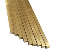 1 Barra Cuadrada De Latón De 3 Mm De Espesor, Ancho 3 Mm, 4, 5, 6, 8, 10, 12, 15, 18, 20, 25, 30, 35, 40, 50 Mm, Varillas Planas, Tira De Placa De Metal Sólido De 500 Mm De Largo(3 x 3 mm)