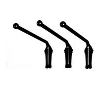 1 barra de cortina para puerta delantera, brazo oscilante para paneles laterales, soporte de cortina para ventana, brazo de cortina para puerta delantera (negro, 120 cm, 1 unidad)