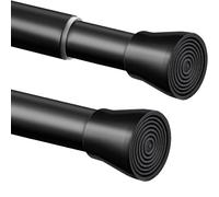 1 barra de ducha, sin taladrar, barra de cortina de acero inoxidable, sin taladrar, barra de cortina de ducha ajustable, barra telescópica para armario, baño, balcón, cortina de ducha (72-145 cm,