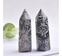 1 barra hexagonal de cristal natural, piedras de adorno mineral, varita mágica, decoración moderna del hogar, coleccionar regalos, piedra Picasso, 50-60 mm