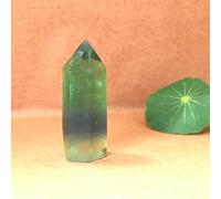 1 barra hexagonal de cristal natural, piedras de adorno mineral, varita mágica, decoración moderna del hogar, coleccionar regalos, fluorita verde, 70-80 mm