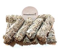1 barra para difuminar de salvia blanca de California, atada a mano de 4 pulgadas, totalmente natural, para limpieza del hogar, alivio del estrés y eliminación de energía negativa JC-006