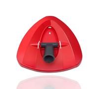 1 Base de fregona Roja Compatible con Vileda 2 en 1 Turbo EasyWring Mop, Disco de Cabeza de fregona giratoria Triangular para fregona Funda de plástico para Accesorios de Disco