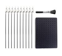 1 base de soporte de pintura, 10 soportes de pinza de cocodrilo, 1 pincel negro, clip de soporte para aerógrafo, juego de pistolas de pulverización, herramientas de modelado, adecuado para