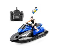 (1 BATTERY,BLUE)RC Boat - Remote Control Motor Boat for Pools and Lakes, 2.4Ghz RC Boats for Adults and Kids with Rechargeable Battery, 20 km/h