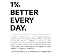 1% Better Every Day Motivational Poster for Home Gym Office