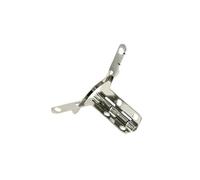 1 bisagra plegable for tableta, for aviones y automóviles, con 4 orificios, flexible y plegable en las esquinas.(WHITE)