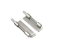 1 bisagra retráctil y desmontable for armarios de chapa metálica con pestillo soldado y resorte - Accesorio for muebles(Steel Without hole)