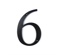 1 Black 4 Inch Zinc Alloy Apartment House Number 0-9 With Screws(6)
