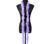 1 boa de plumas de 2 m, boa de plumas de pavo, boa de plumas de felpa esponjosa, bufanda de plumas, guirnalda de plumas para árbol de Navidad, boda, manualidades, burlesque, fiesta de carnaval