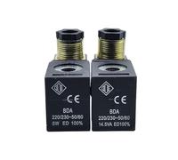 1 bobina de válvula solenoide de compresor de aire BDA 14,5 W SA4251 agujero grande 13,2 MM altura 39MM(AC220V 14.5VA)