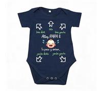 [1] Body Bebe Personalizado Humor Nacimiento Niño/Hija Papá Puedes llegar allí/Hacer/Body Futuro Papá Regalo Original Madrina Padrino Bauteme