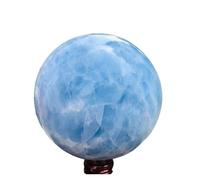 1 bola de cuarzo calcita azul de 400-500 g, piedra de cristal de cuarzo