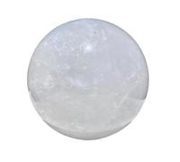 1 bola de cuarzo de 500-600 g, bola de cristal pulida de piedra blanca cruda