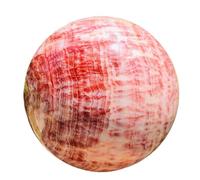 1 bola esférica de cristal de cuarzo de piedra de cerdo con rayas rojas de 700-750 g