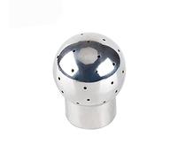 1 bola rociadora giratoria fija de acero inoxidable 304, cobertura de 360 grados, rosca hembra BSP, conexión de 1/2" a 1-1/2"(3/8 In Fixed)