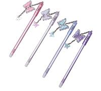 1 bolígrafo de gel de mariposa, creativo, Kawaii, bonito bolígrafo para estudiantes, papelería kawaii, color aleatorio, proceso profesional
