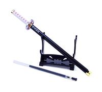 1 bolígrafo de gel Demon Slayer modelo de arma para regalo, colección, escritura con soporte de espada de recambio para bolígrafo (Tsuyuri Kanawo)