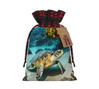 1 bolsa con cordón de tortuga marina de 8.3 x 11.8 pulgadas, duradera y elegante, ideal para regalos personalizados de Halloween