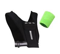1 Bolsa De Chaleco Reflectante Y 1 Brazalete Deportivo, Mochila Para Deportes Al Aire Libre, Bolsa De Pecho Para Correr, Bolsa De Chaleco Portátil, Pulsera Absorbente De Sudor, Equipo Deportivo