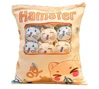 1 bolsa de cojín de bocadillo con forma de oso Kawaii para adolescentes