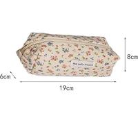 1 Bolsa De Cosméticos Rosa Y Azul, 1 Cole De Lazo Azul, Bolsa De Almacenamiento Estampada Simple, Neceser De Viaje Al Aire Libre, Lindos Adornos Para Bolsos.