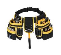 1 bolsa de herramientas de electricista resistente con diseño de múltiples bolsillos para reparaciones profesionales, paquete de reparación de electricistas