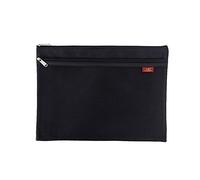 1 bolsa de malla A4 con cremallera, carpeta con cremallera, bolsa de malla transparente Oxford de doble capa, organizador de documentos, bolsa organizadora de recibos para oficina, hogar, suministros