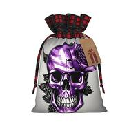 1 bolsa de mano de material duradero de 11,9 x 17,5 cm con cordón para regalo elegante de Halloween