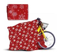 1 bolsa de regalo para bicicleta de Navidad de 128 x 100 cm, bonita bolsa de Papá Noel, regalo perfecto para ciclistas ANGIX
